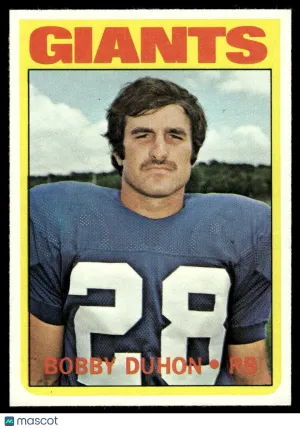 1972 Football Card Bobby Duhon #92
