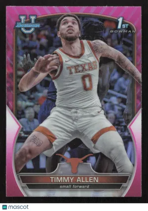2022-23 Bowman University Chrome Timmy Allen #26 Pink