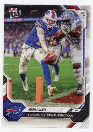 2026 Topps Now Josh Allen 1st Win in Bills New Stadium