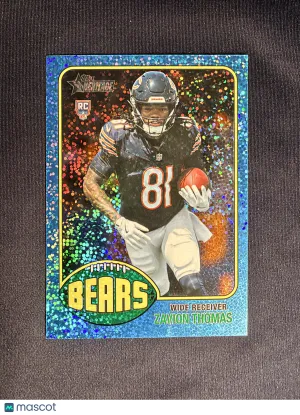 2026 Topps Heritage Zavion Thomas #223 Chrome Light Blue Sparkle RC