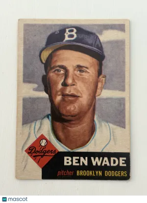 1953 Topps Ben Wade #4 Nicely Centered