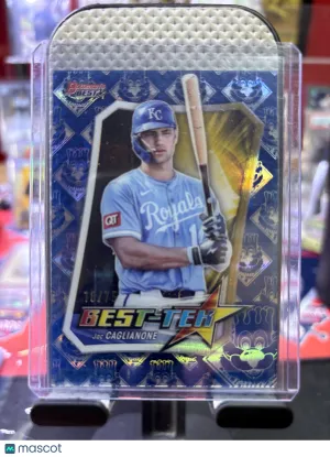 2025 Bowman's Best Best-Tek Jac Caglianone Blue Refractor 10/75 Kansas City Royals