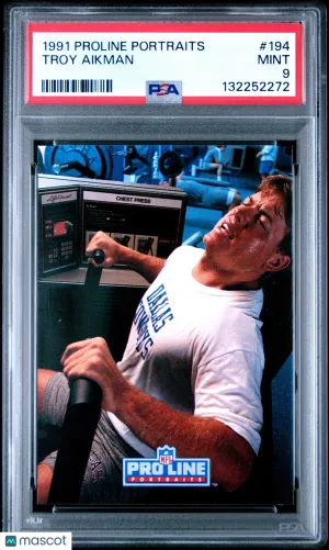 1991 Proline Portraits Troy Aikman #194 PSA 9