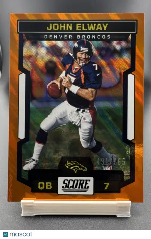 2023 Score John Elway #77 Lava / Parallel/Variety Base Set