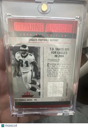 2004 Fleer Genuine Terrell Owens #GA-TO Game-Worn Jersey Memorabilia