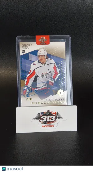 2024-25 Upper Deck Ultimate Collection Introductions Pierrick Dube Gold Auto /49