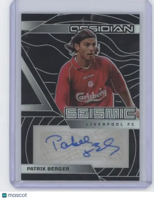 2026 Panini Obsidian Seismic SE-PBE Auto 139/199 Patrik Berger Liverpool FC Soccer Card