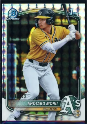 Shotaro Morii 2025 Bowman Chrome #BCP-170 1st Geometric Refractor /499