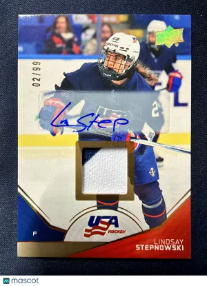 2026 Upper Deck Team USA Juniors Lindsay Stepnowski #44 Auto Patch /99 Upper Deck