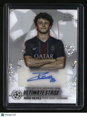 2025-26 Topps UEFA Club Competitions João Neves #USA-JN Ultimate Stage Chrome Autographs