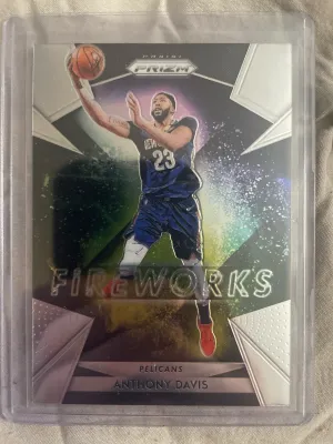 Anthony Davis Panini Prizm Fireworks