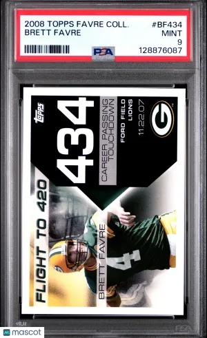 2008 Topps Brett Favre Collection Brett Favre #BF434 PSA 9