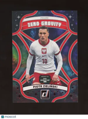 Piotr Zielinski 2025 Panini Donruss Road to FIFA World Cup 26 Zero Gravity #4 Red Poland