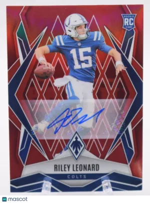 2025 Panini Phoenix Riley Leonard #170 Red / Parallel/Variety Rookie Panini Authentic