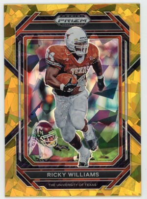 2023 Prizm Draft Picks #94 Ricky Williams Gold Cracked Ice