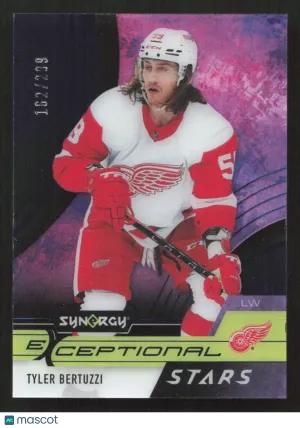 2021-22 Upper Deck Synergy Tyler Bertuzzi #ES-TB Exceptional Stars Blue SN