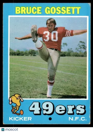 1971 Football Bruce Gossett #77