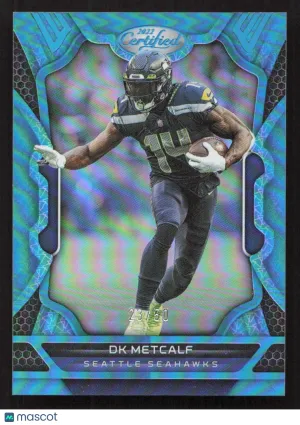 2022 Panini Certified DK Metcalf #86 Mirror Teal SN