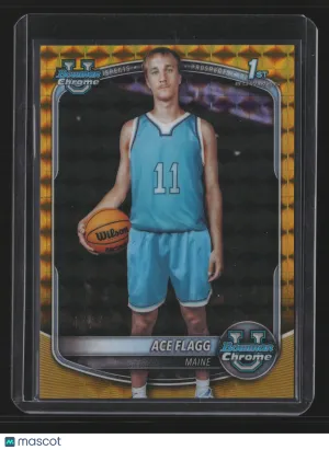 Ace Flagg 2025 Bowman Chrome Prospect #BCP91-Gold Geometric Refractor /50