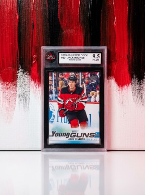 2019-20 Upper Deck Young Guns Jack Hughes Rookie #201 KSA 9.5 NGM