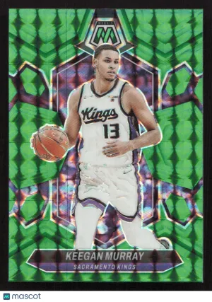 2023-24 Panini Mosaic Keegan Murray #126 Green