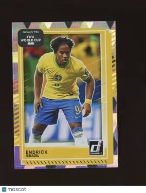 Endrick 2025 Panini Donruss Road to FIFA World Cup 26 #188 Diamond Brazil
