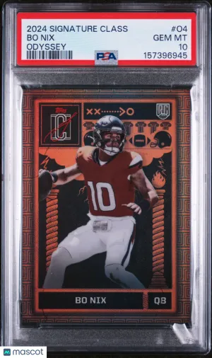 2024 Topps Signature Class Odyssey Bo Nix #O4 PSA 10