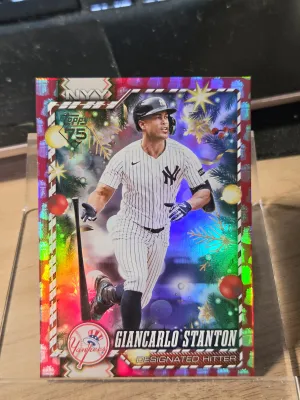 2026 Topps Holiday Red Giancarlo Stanton