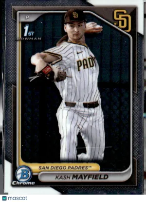 2024 Bowman Chrome Draft Kash Mayfield #BDC-70 Black