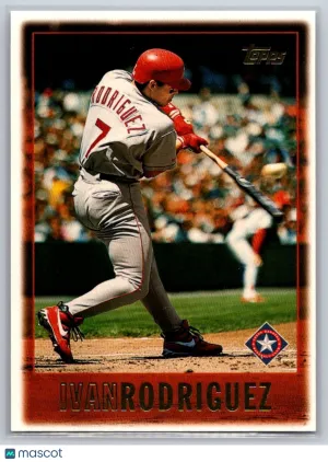 1997 Topps 340 Ivan Rodriguez Texas Rangers