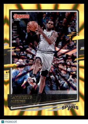 2020-21 Donruss LaMarcus Aldridge #21 Holo Gold Laser SN