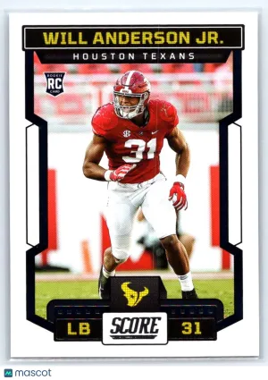 2023 Score Will Anderson Jr. #374 RC Houston Texans
