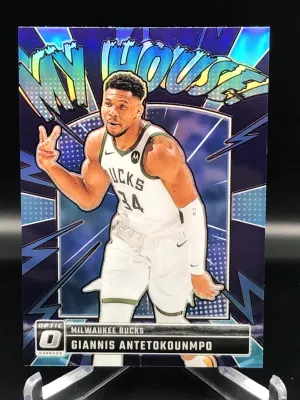 2024-25 Panini Donruss Optic No.5 My House Purple Holo Giannis Antetokounmpo
