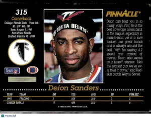 1993 Pinnacle Deion Sanders #315