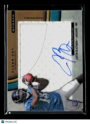 2012 Topps Strata Justin Blackmon #CCAR-JB RC Player-Worn Relic Auto