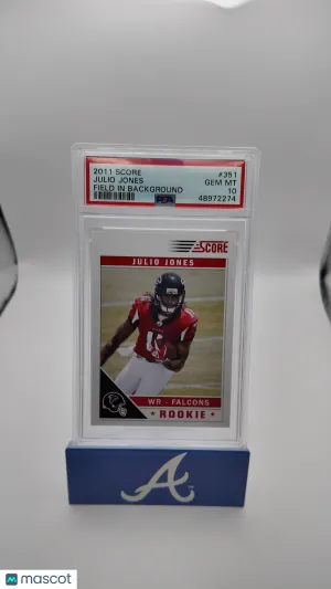 2011 Score Julio Jones #351 Field In Background PSA 10
