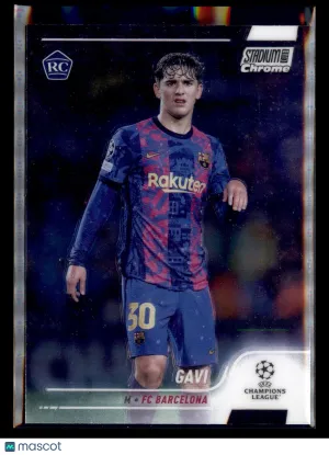 2021-22 Stadium Club Chrome UEFA Champions League Gavi #31 RC