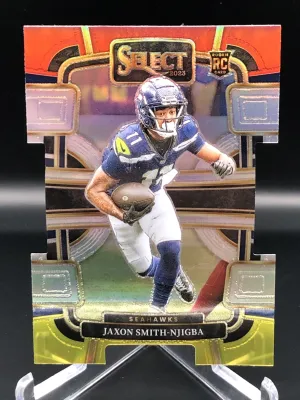 2023 Panini Select Concourse No.87 Red/yellow Die Cut Jaxon Smith Njigba Rookie Card