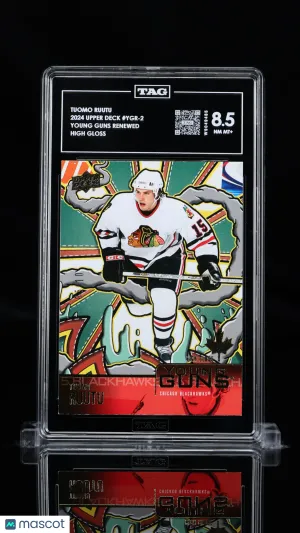 /10 2024 Upper Deck Young Guns Renewed Tuomo Ruutu #YGR-2 High Gloss TAG 8.5