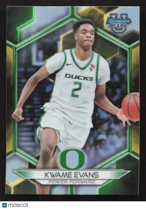 2023-24 Bowman University Best Kwame Evans #68 Refractor
