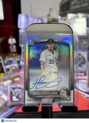 2024 Bowman Draft Chrome Hagen Smith Refractor 298/499 Chicago White Sox