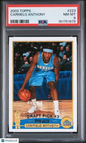 2003 Topps Carmelo Anthony PSA 8