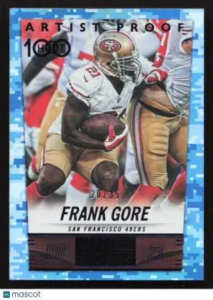 2014 Panini Hot Rookies Frank Gore #277 Artist's Proof SN