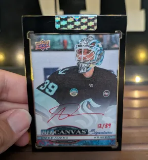 2025-26 Clear Cut Nikke Kokko Rookie Canvas Auto /39