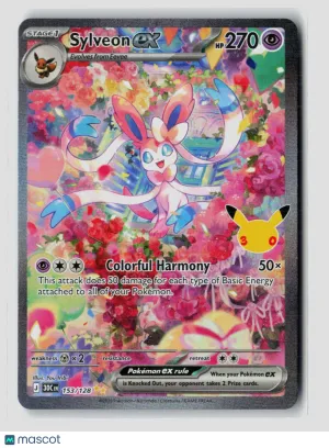 Pokemon 2026 30th Celebration Sylveon EX SAR #153/128