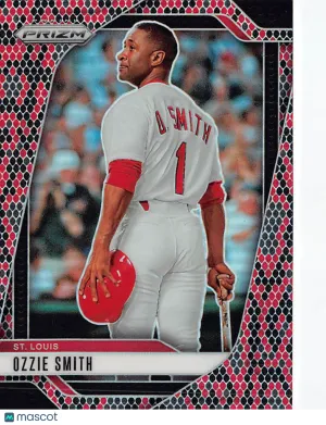 2025 Panini Prizm Baseball Ozzie Smith Snakeskin #99 St. Louis Cardinals
