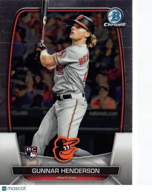 2023 Bowman Chrome Gunnar Henderson Rookie RC #10 Baltimore Orioles