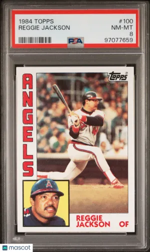 1984 Topps Reggie Jackson #100 PSA 8