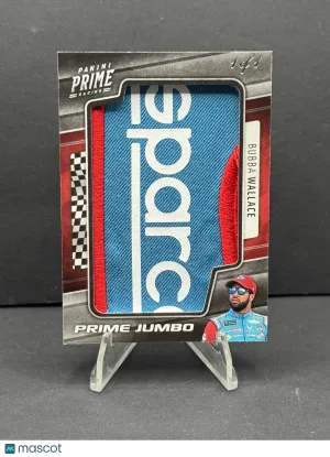 2019 Panini Prime Racing Bubba Wallace #BW-STP 1 of 1 Patch Prime Jumbo