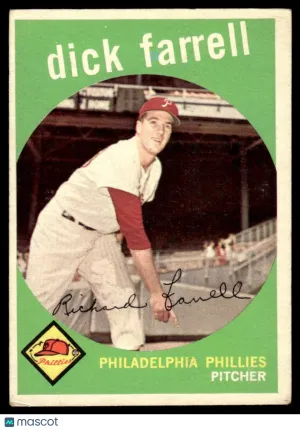 1959 Baseball Card Dick Farrell #175
